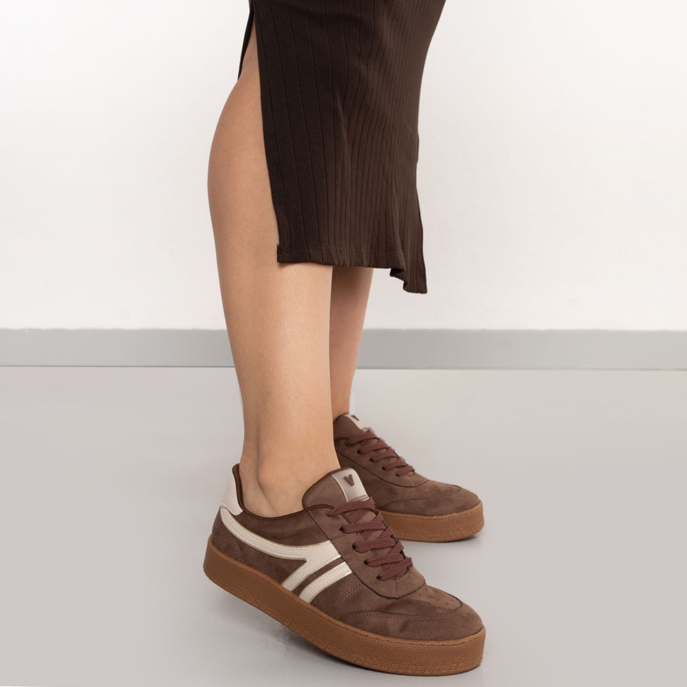 Via Marte Tenis Casual 216012-01 Cinnamon_Bege_Gold Camurca Ultra_Napa_Metalizado3